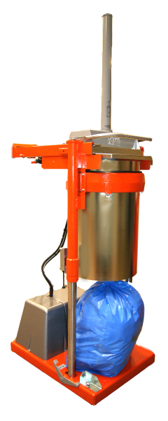 Orwak 5030 hoisted with bag